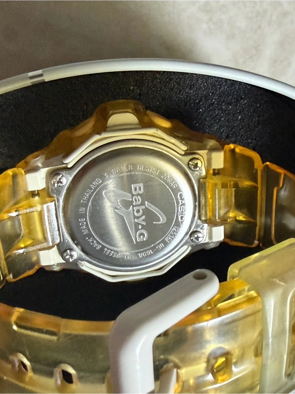 Casio Baby-G Transparent Yellow Digital Sport Watch